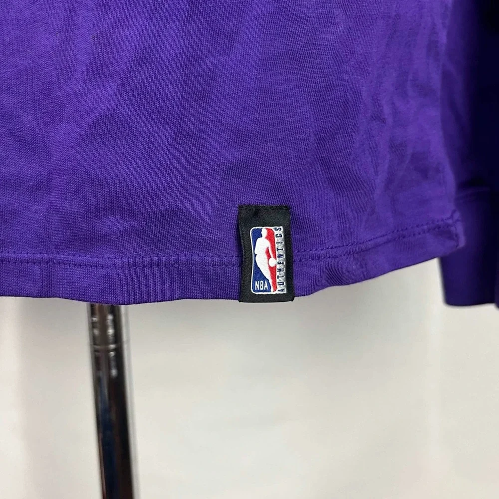 NEW Nike NBA Sacramento Kings Mens Purple Dri-Fit Long Sleeve Tee Shirt Size S
